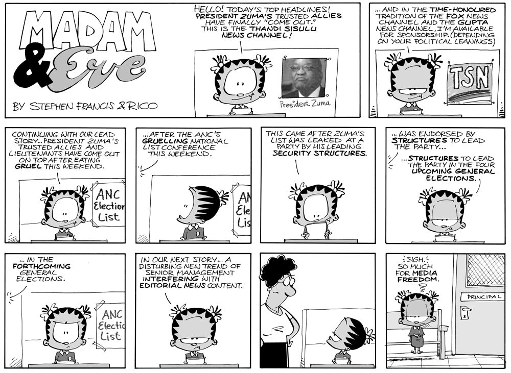 Madam and Eve: Thandi’s news network