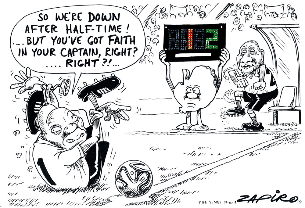 Zapiro: Soccer and Jacob Zuma