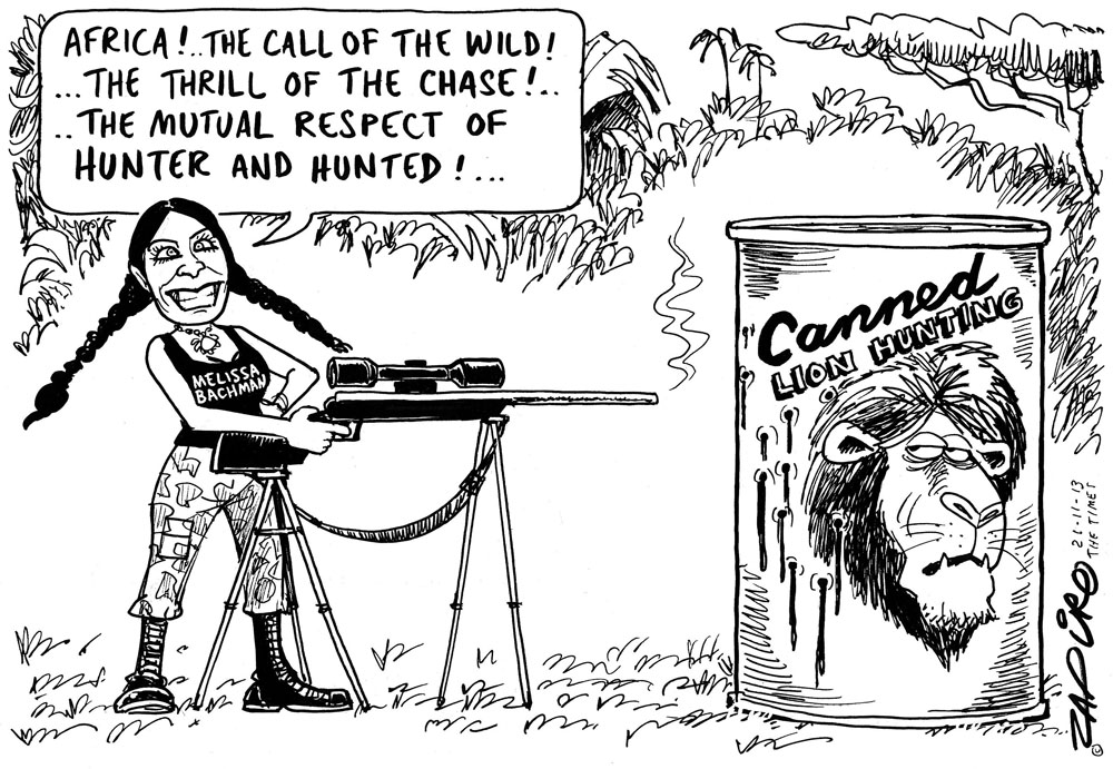Zapiro: Melissa Bachman and canned hunting