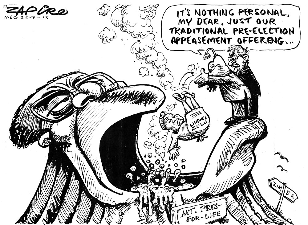 Zapiro: Lindiwe Zulu offering