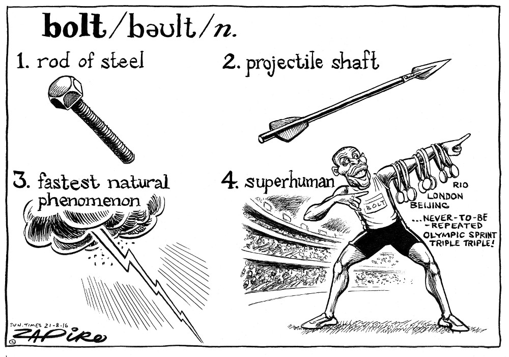 Zapiro: Usain Bolt adds a definition to the dictionary