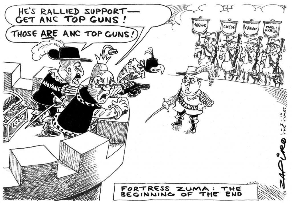 Zapiro: Zuma makes his last stand