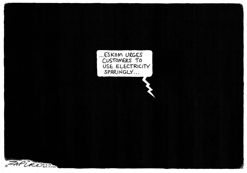 Zapiro: Eskom and SA’s power cuts