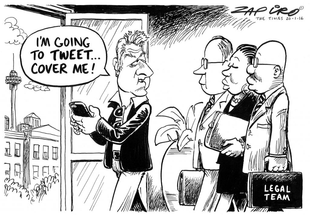 Zapiro: Brace yourselves for the Gareth Cliff Twitter aftermath