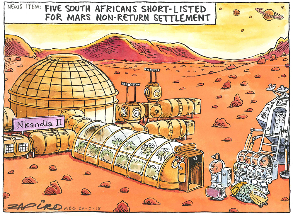 Zapiro: Five one-way tickets to another kind of Nkandla