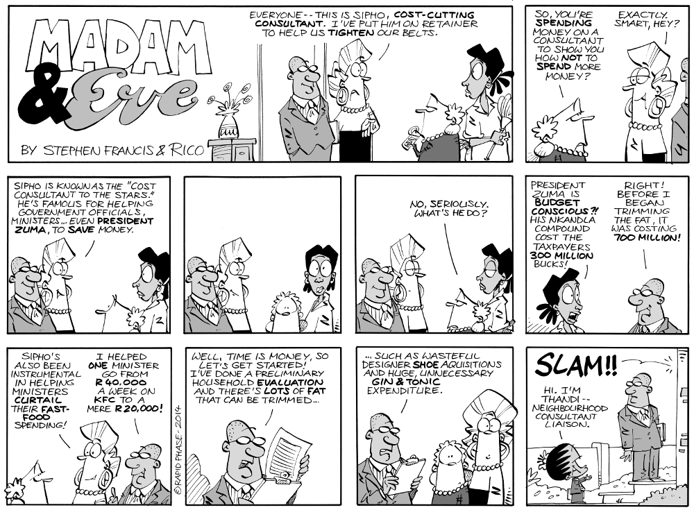 Madam and Eve: Tightening belts
