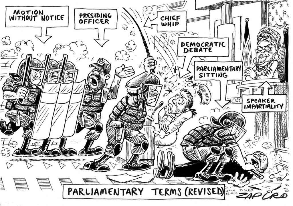Zapiro: Chaotic parliamentary terms