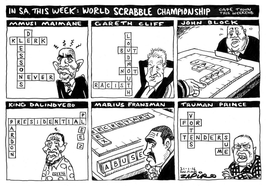 Zapiro: The World Scrabble Championship of Race and Politics