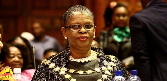 eThekwini mayor Zandile Gumede during her inauguration at Durban City Hall. Gumede was the first woman to be elected mayor of the metro.