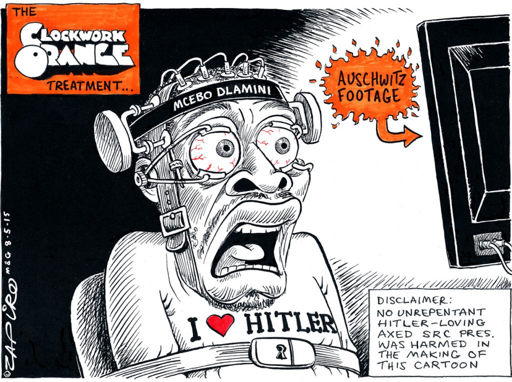 Zapiro: Auschwitz footage for Dlamini