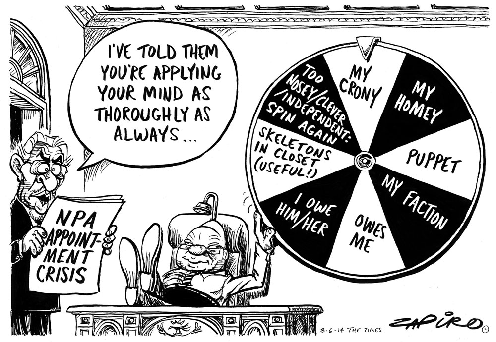Zapiro: Zuma and the NPA appointment saga