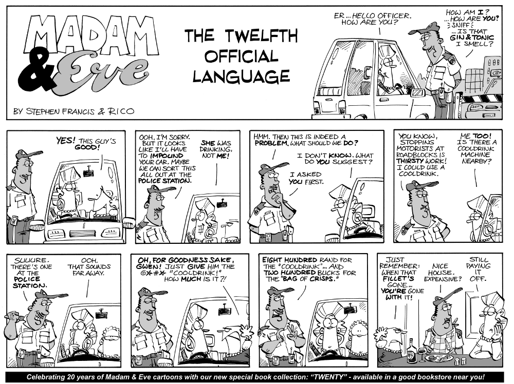 Madam and Eve: Give a cop a cooldrink