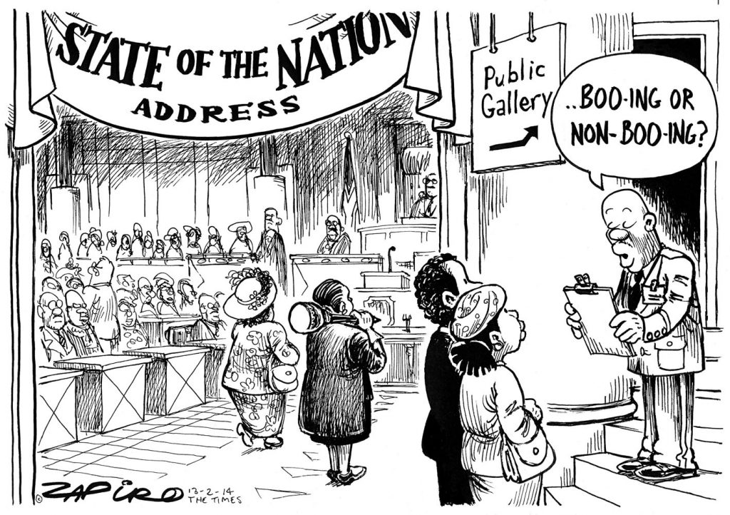 Zapiro: Jacob Zuma and the State of the Nation address