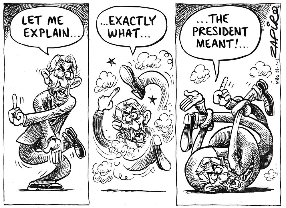 Zapiro: Maharaj puts a spin on Zuma
