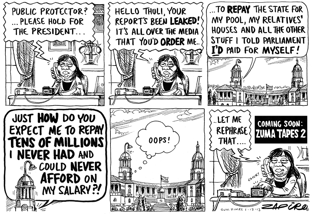 Zapiro: Madonsela, Zuma and Nkandla