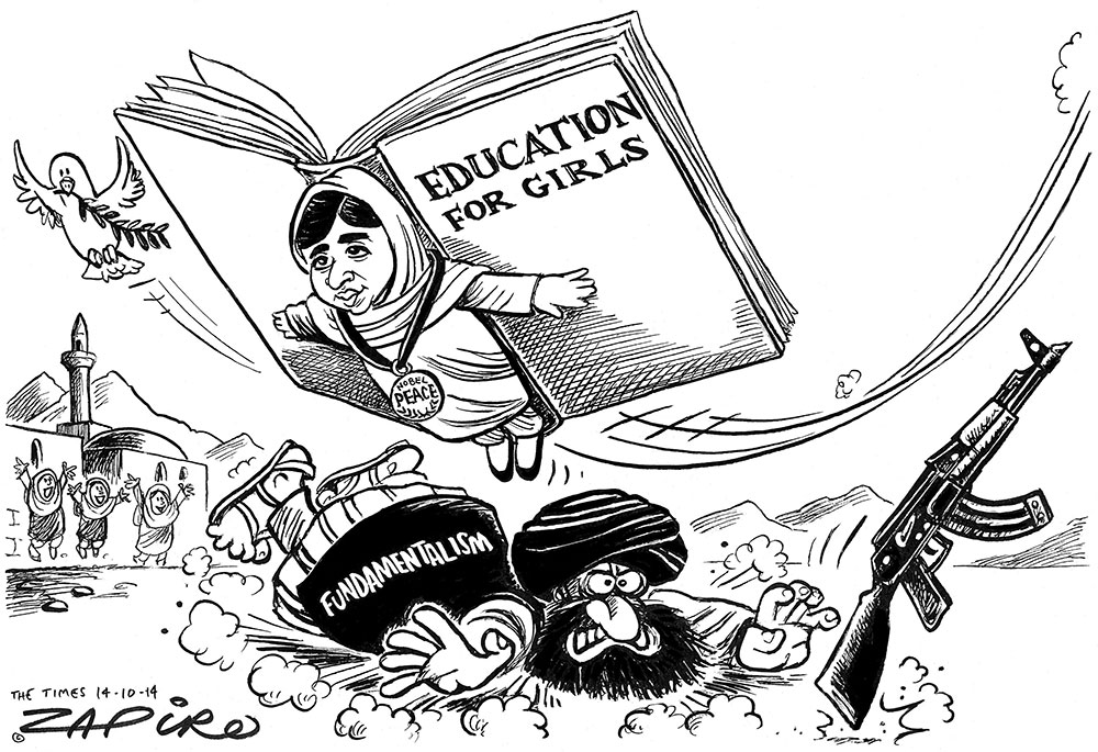 Zapiro: Malala Yousafzai soaring above fundamentalism