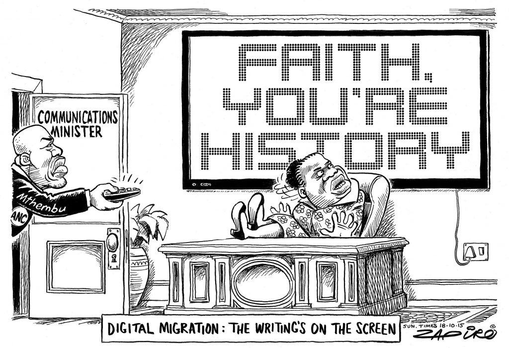 Zapiro: Faith in digital doesn’t save Muthambi