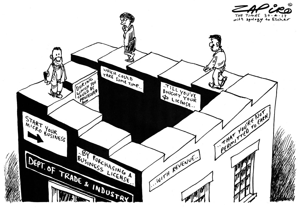 Zapiro: Business licensing catch 22