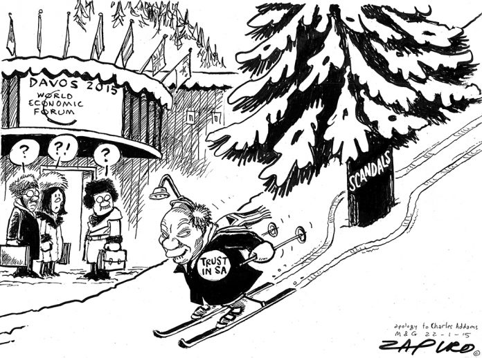 Zapiro: Zuma and his magic tricks at Davos - The Mail & Guardian Zapiro: Zuma and his magic tricks at Davos - The Mail & Guardian