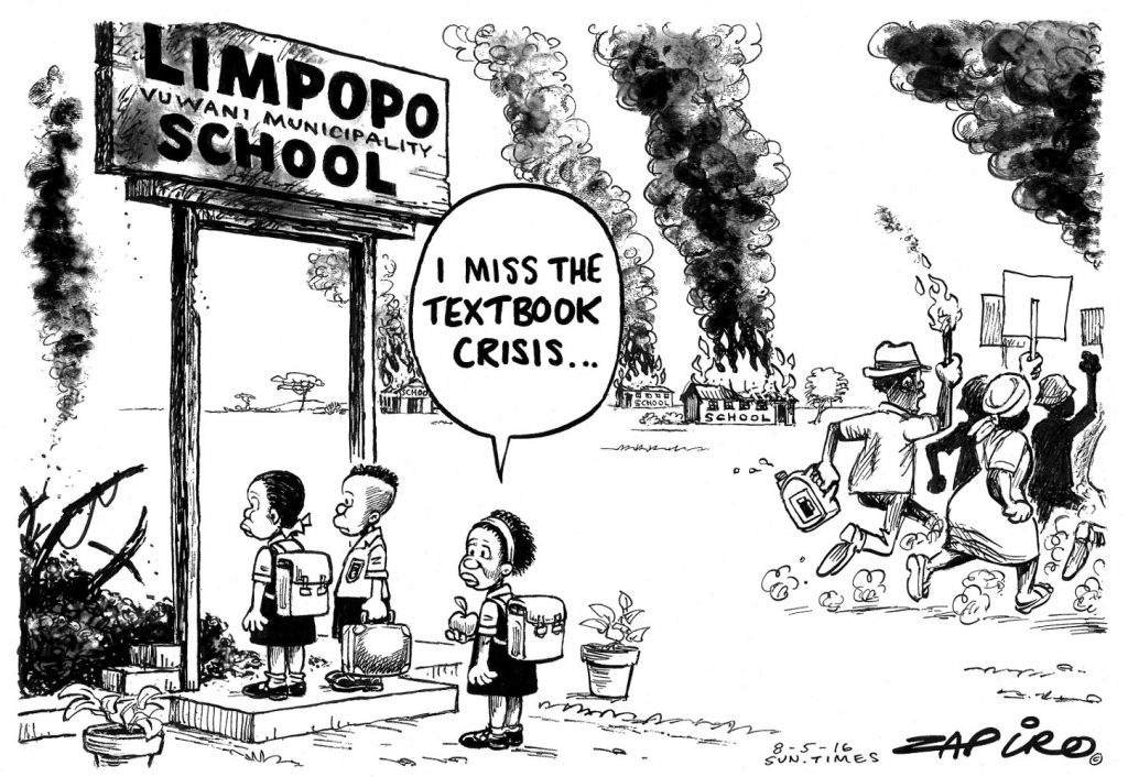 Zapiro: Missing the good ol’ days of the textbook crisis