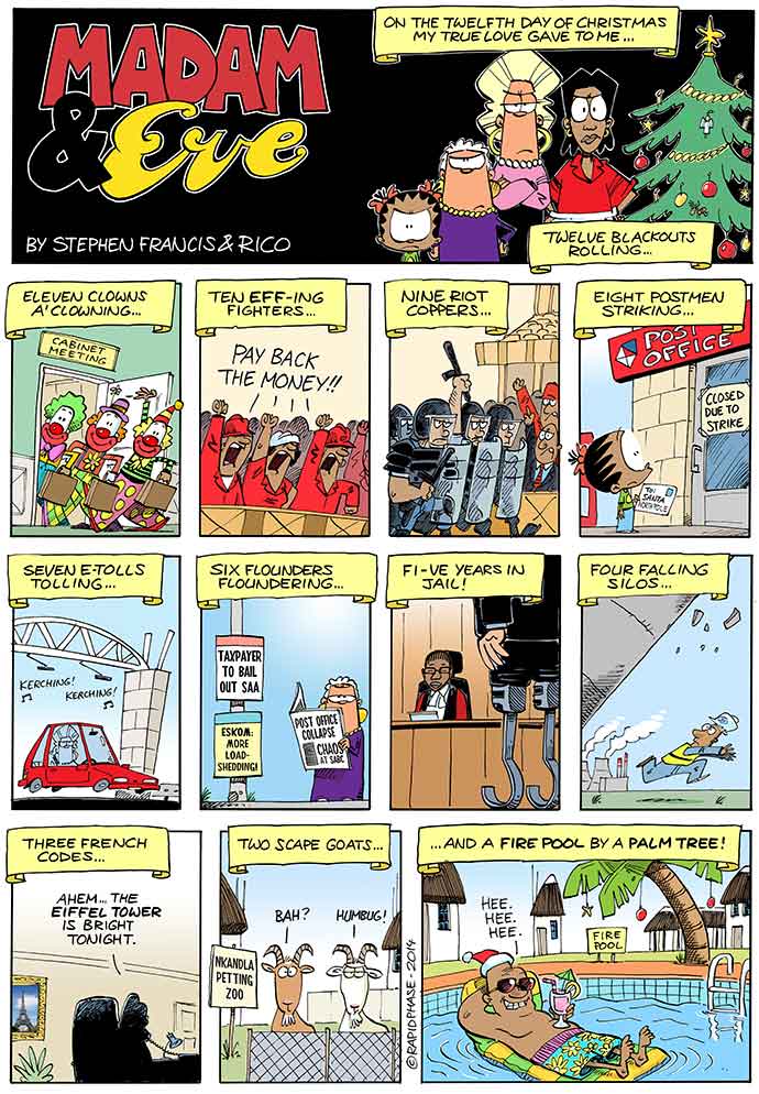 Madam and Eve: Twelve days of Christmas … SA style
