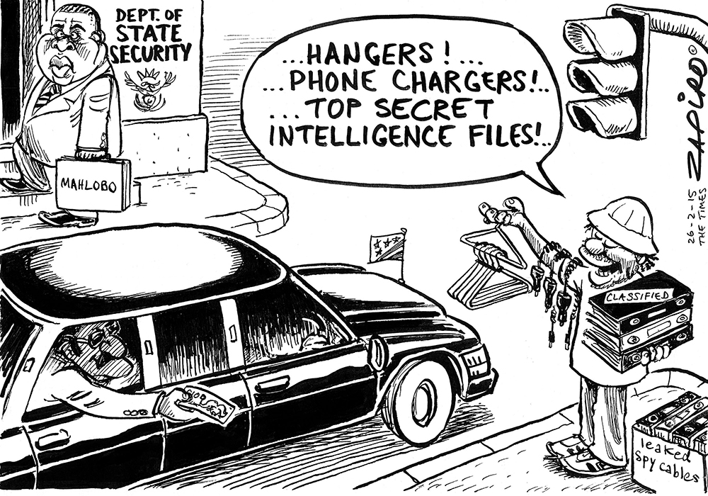 Zapiro: SA secret files up for grabs