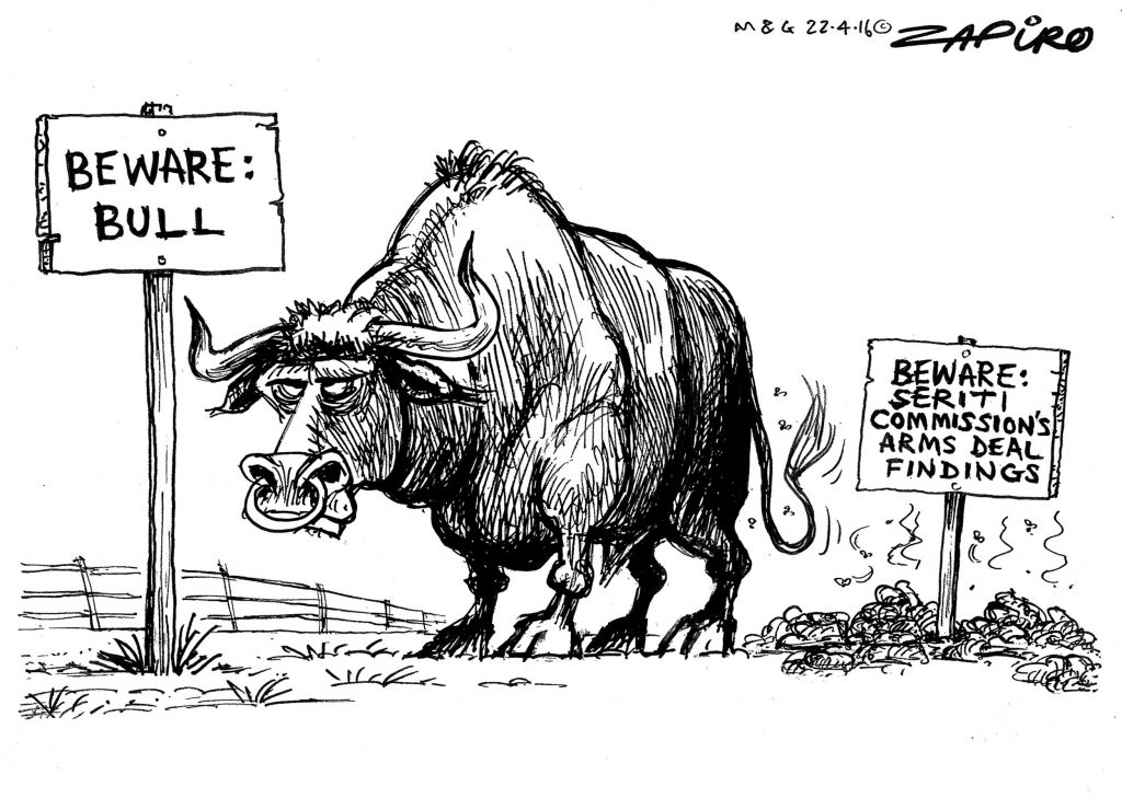 Zapiro: Beware the bull from the arms deal report