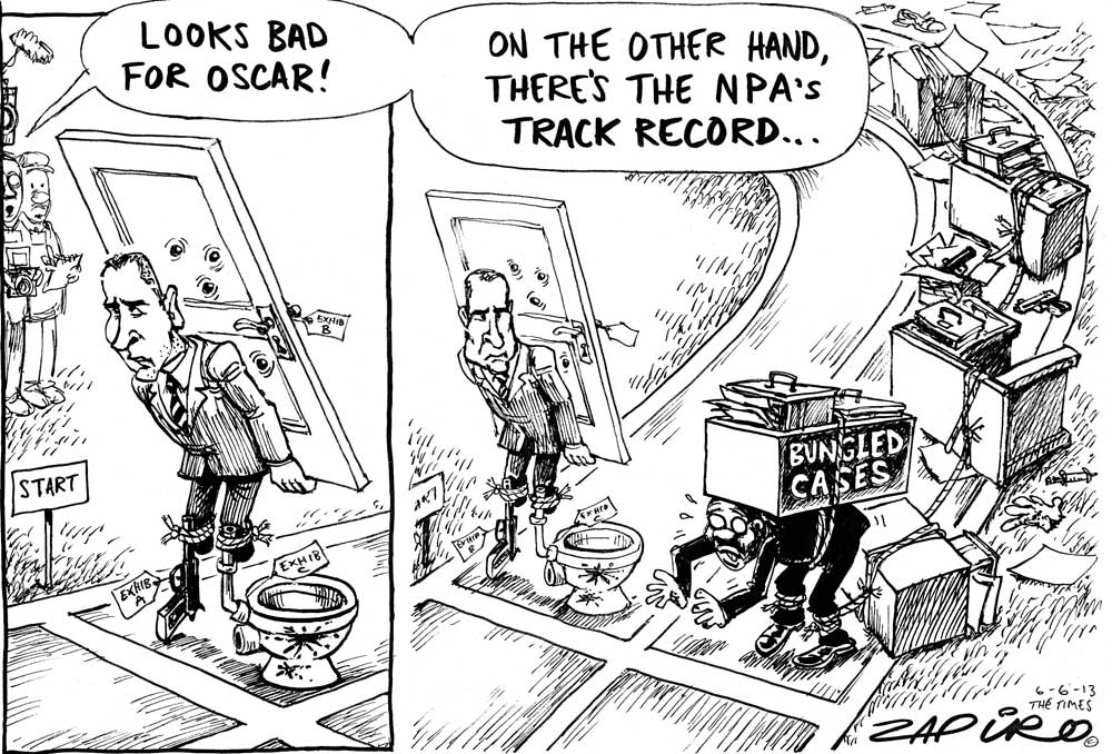 Zapiro: Oscar Pistorius and the NPA