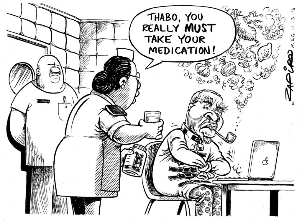 Zapiro: Mbeki constrained by stubborn denial of the past