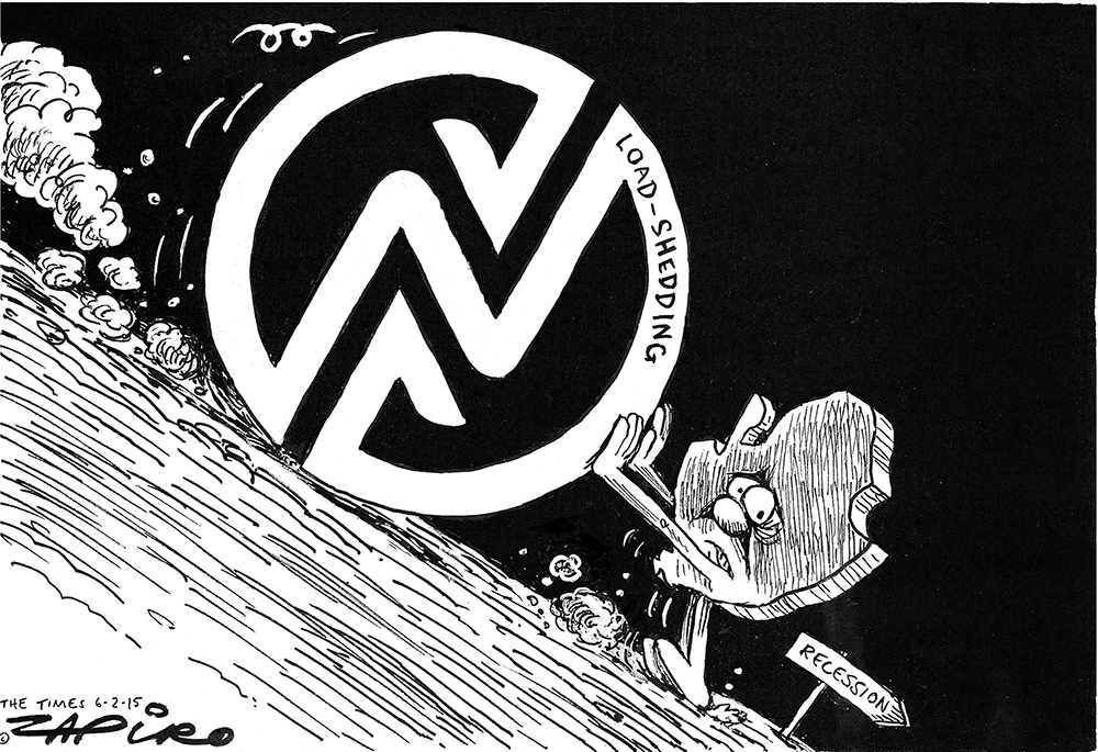 Zapiro: SA’s uphill battle between Eskom and recession
