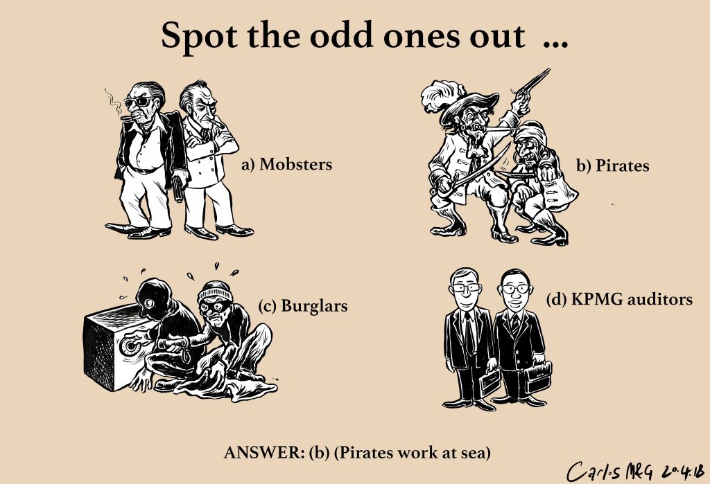Carlos: Spot the odd ones out …