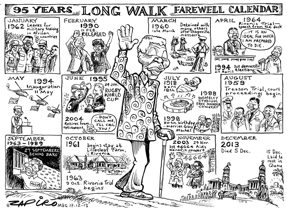 Zapiro: Nelson Mandela’s long walk