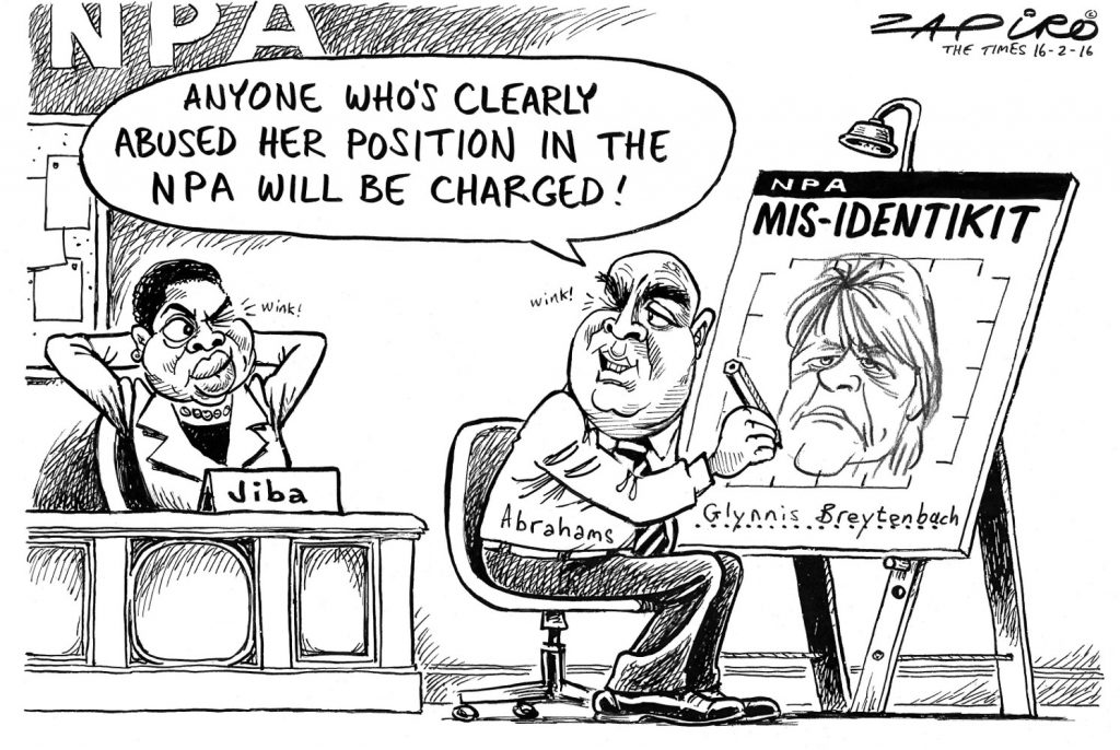 Zapiro: It’s wink wink at the NPA