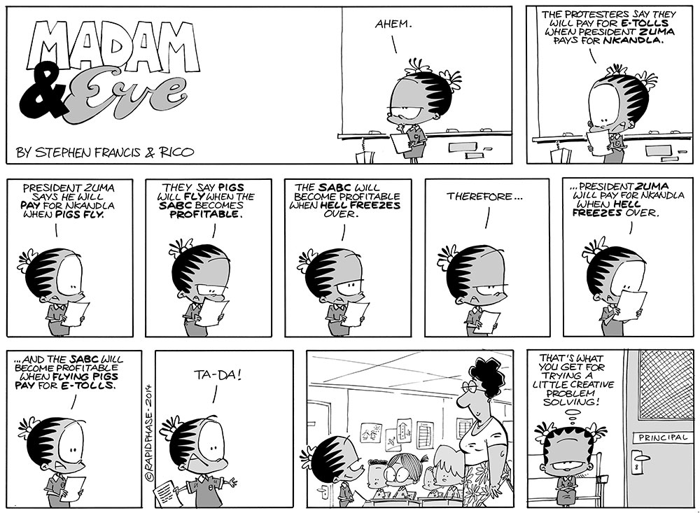 Madam and Eve: Pigs flying over Nkandla?