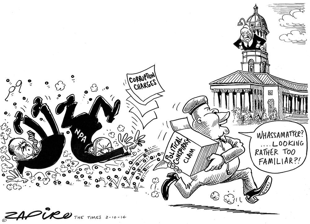 Zapiro: Zuma’s double standards
