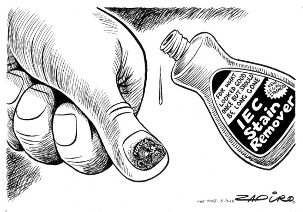 Zapiro: The IEC’s Tlakula stain
