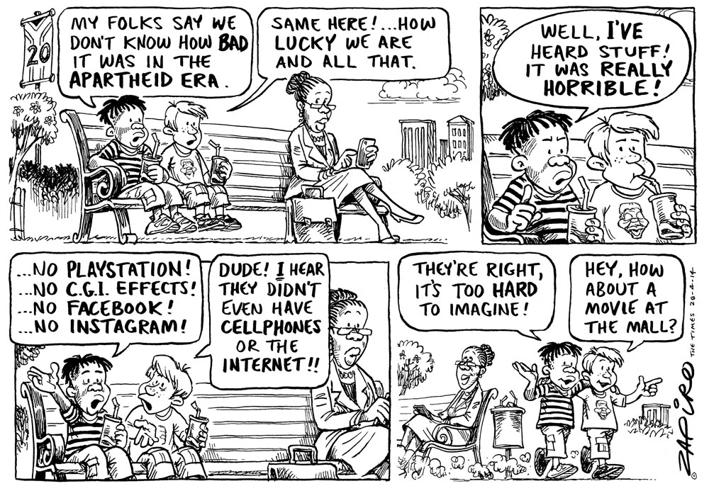 Zapiro: The youth on SA’s democracy