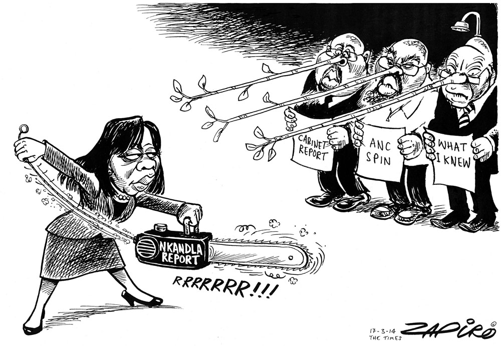 Zapiro: Thuli Madonsela and the Nkandla report