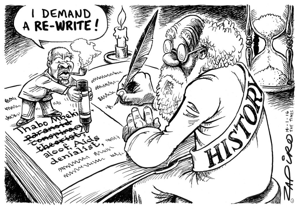 Zapiro: Mbeki asks history to erase his blemishes