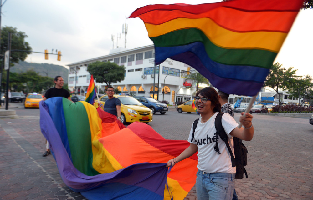 LGBT and human rights activists erupted in celebration in Quito and the port city of Guayaquil