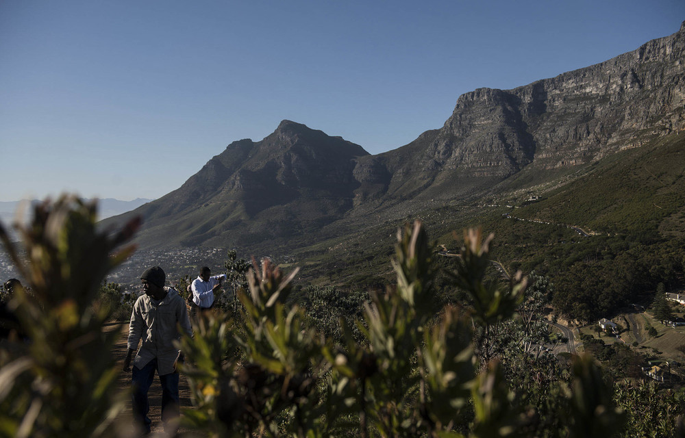 Mountains capped in white history