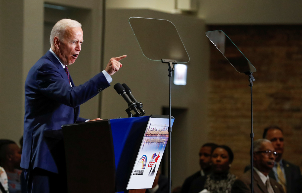 US Democratic frontrunner Biden drops in polls after debate