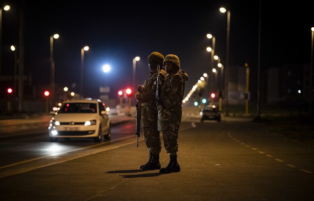 Gang up: The South African National Defence force will remain on duty in violent areas of the Cape until March.