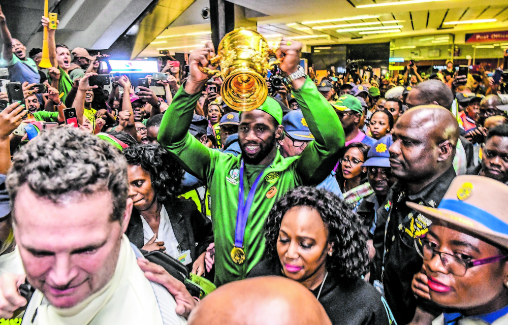 Golden moment:  Springbok captain Siya Kolisi