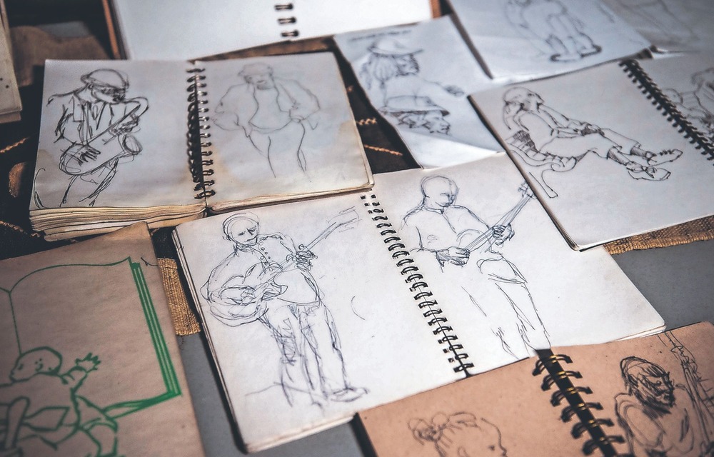 Inspiring change: Sketches from Judy Seidman’s personal collection.