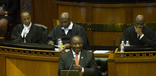 February 13 2020 Sona Parliament At The State Of The Nation Address In Cape Town On Thursday Afternoon. Photo By David Harrison