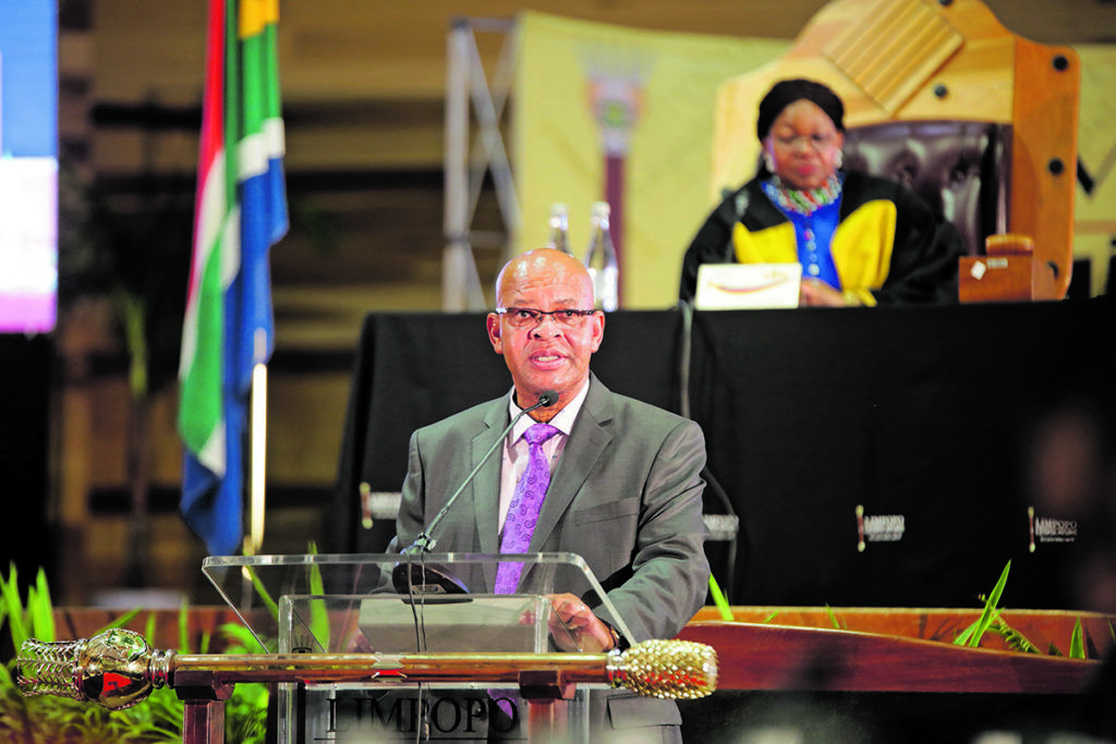 Limpopo premier Chupu Mathabatha says the province is implementing major catalytic projects to stimulate economic growth and – most importantly– job creation. (Chester Makana)