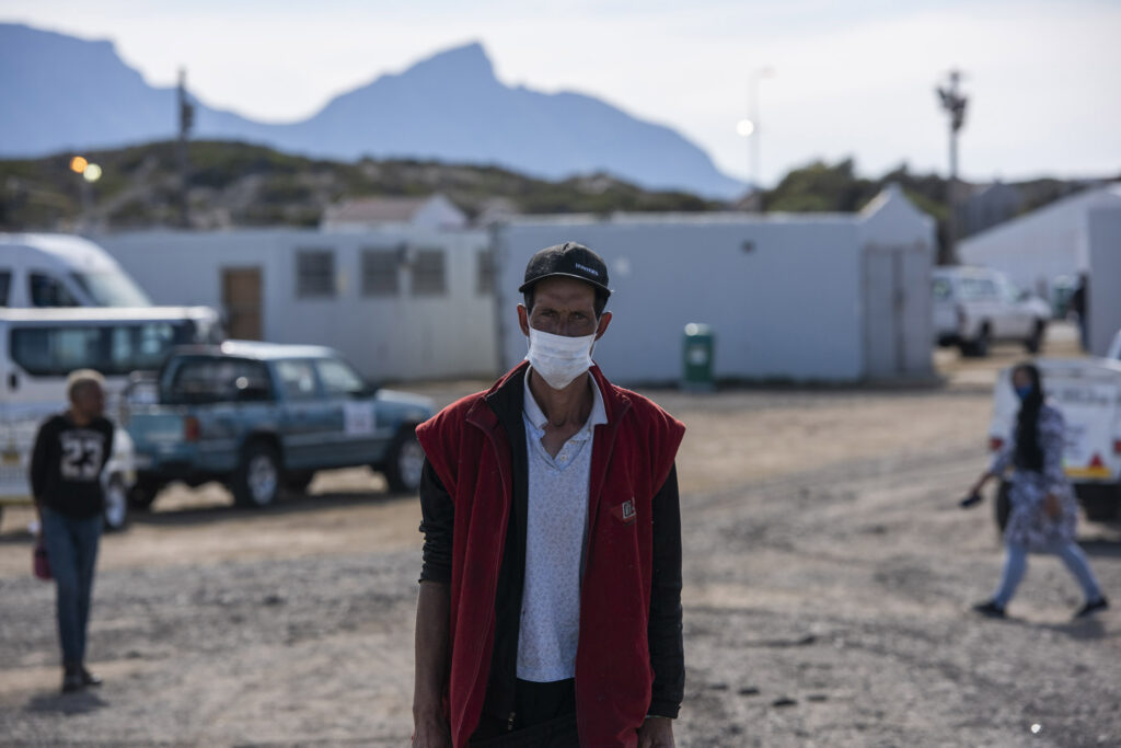 April 09 2020 City Of Cape Town Mayor Dan Plato Along With Other Officials Held A Media Briefing At Their Covid 19 Lockdown Facility In Strandfontein Followed By A Tour Of The Large Marquee Tents. The Media Presence Incited Many Of The People In The Ten