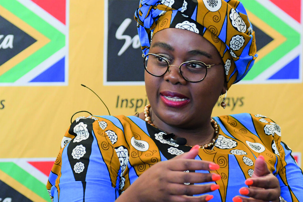 Minister of Tourism Mmamoloko Kubayi-Ngubane. (Jeffrey Abrahams)