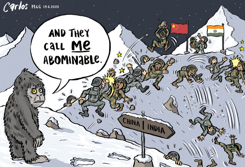 Cartoon: Carlos on the India-China border clashes